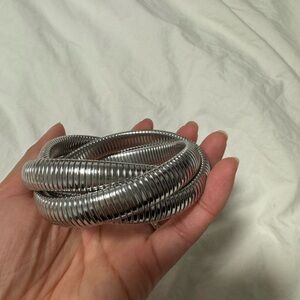 Silver tubular bracelet NWOT
